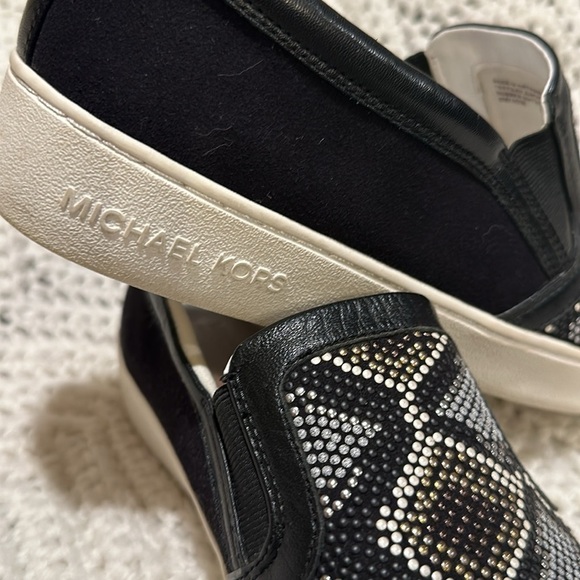 Michael Kors Leo Beaded Suede Slip-On Sneaker , 9 M - Picture 3 of 10